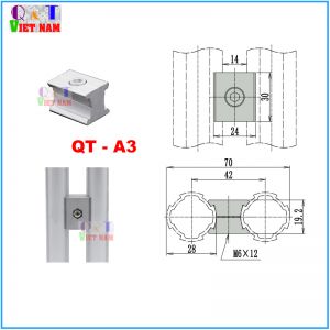 KHỚP NỐI SONG SONG NHÔM ỐNG QT - A3